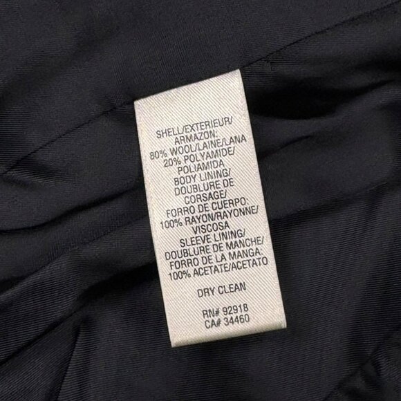 Vintage Y2K Juicy Couture Wool Jacket Coat SZ M Black Gold Buttons Goth Preppy - Picture 10 of 14